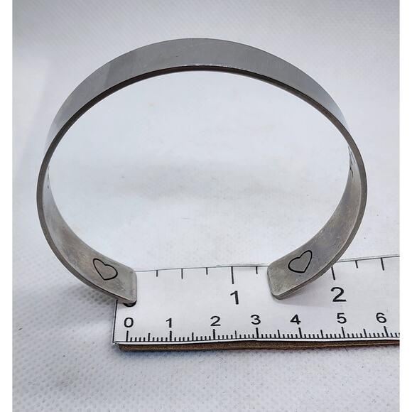 SILVER TONE CUFF BRACELET-For A Special Person As A Gift In Your Life - Picture 10 of 11